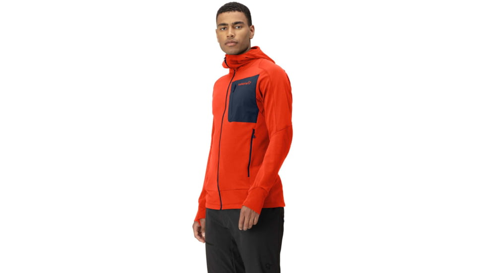 Norrona Falketind Power Grid Hooded Jacket - Mens, Arednalin Red, Large, 1810-23 5630 L