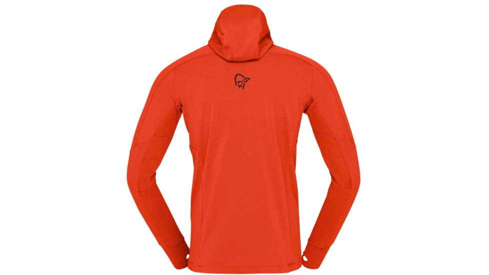 Norrona Falketind Power Grid Hooded Jacket - Mens, Arednalin Red, Large, 1810-23 5630 L
