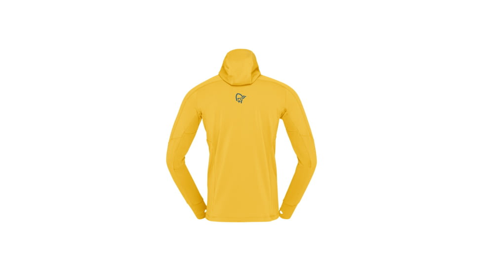 Norrona Falketind Power Grid Hooded Jacket - Mens, Calendula, Large, 1810-23-5566-L