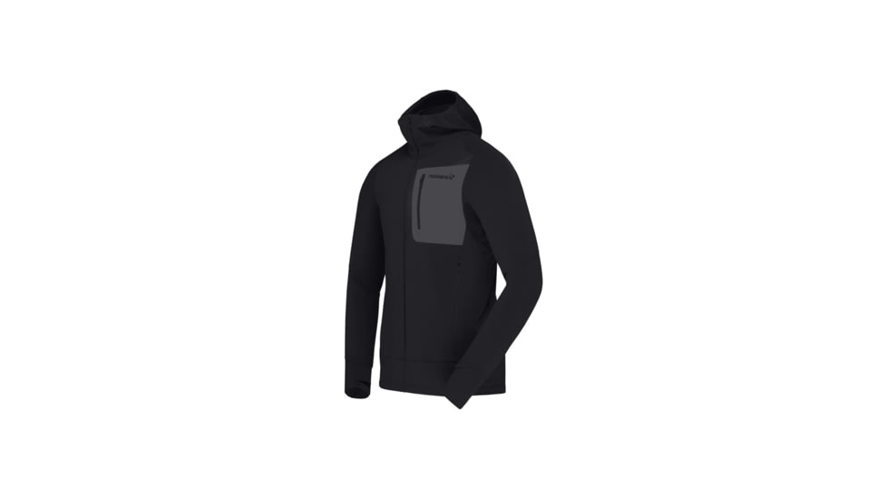Norrona Falketind Power Grid Hooded Jacket - Mens, Caviar, Large, 1810-23-7718-L