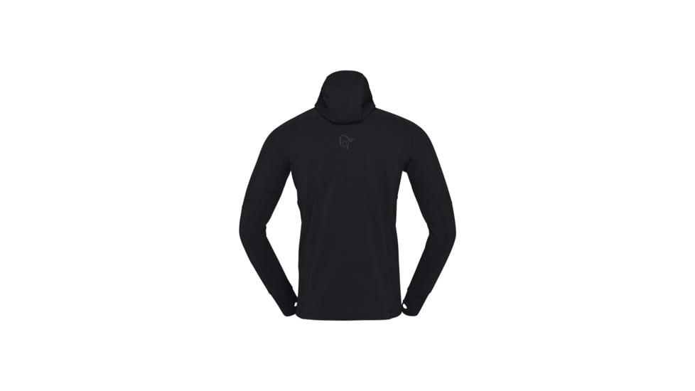 Norrona Falketind Power Grid Hooded Jacket - Mens, Caviar, Large, 1810-23-7718-L