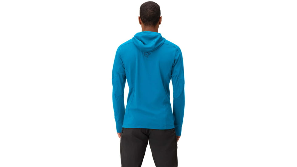 Norrona Falketind Power Grid Hooded Jacket - Mens, Hawaiian Surf/Indigo Night, Medium, 1810-23 6609 M