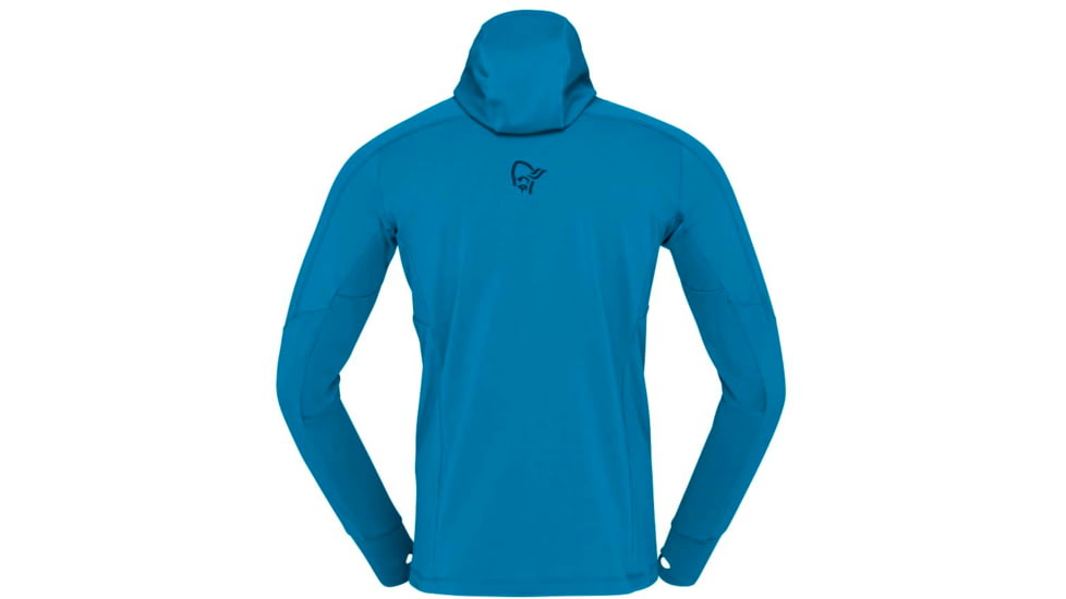 Norrona Falketind Power Grid Hooded Jacket - Mens, Hawaiian Surf/Indigo Night, Medium, 1810-23 6609 M