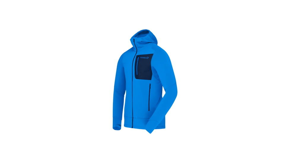 Norrona Falketind Power Grid Hooded Jacket - Mens, Skydiver, Large, 1810-23-2336-L