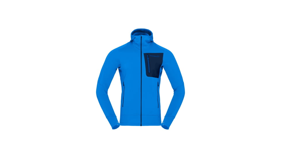 Norrona Falketind Power Grid Hooded Jacket - Mens, Skydiver, Large, 1810-23-2336-L