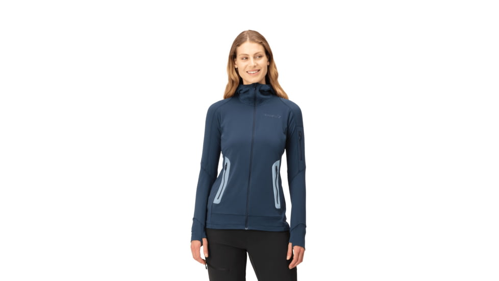 Norrona Falketind Power Grid Hooded Jacket - Womens, Indigo Night, Medium, 1811-23-2295-M