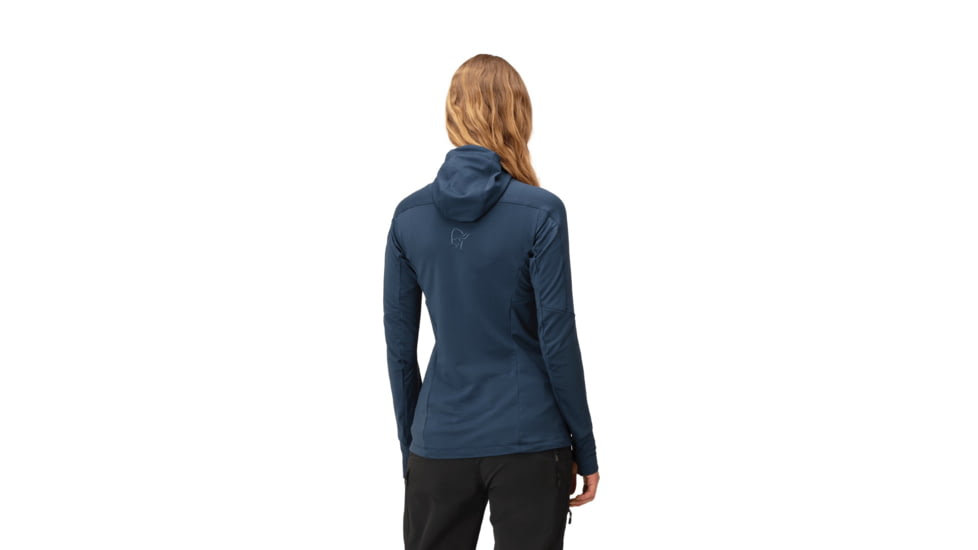 Norrona Falketind Power Grid Hooded Jacket - Womens, Indigo Night, Medium, 1811-23-2295-M