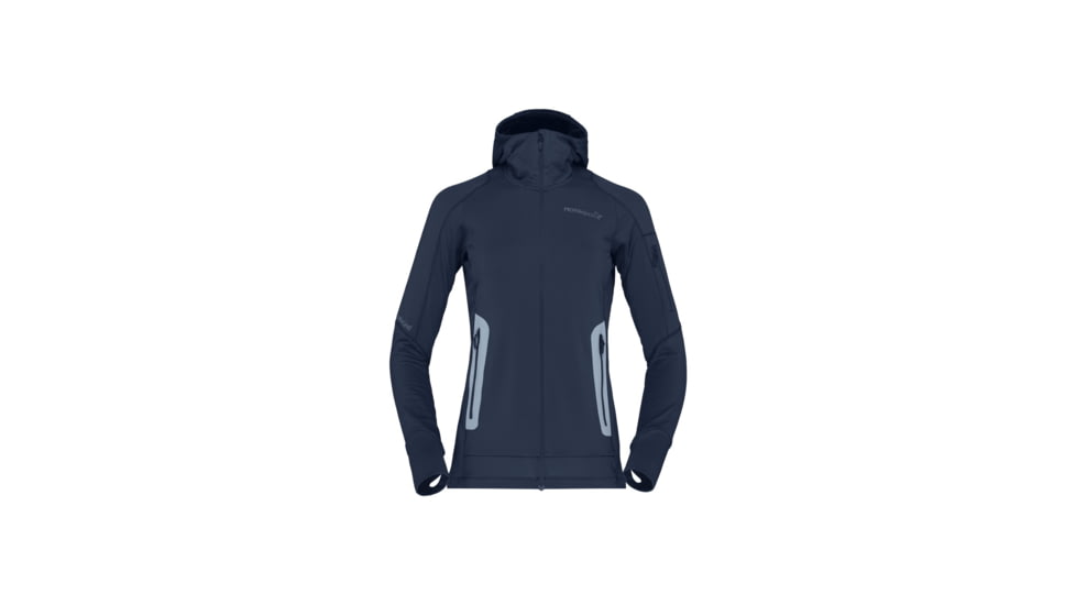 Norrona Falketind Power Grid Hooded Jacket - Womens, Indigo Night, Medium, 1811-23-2295-M