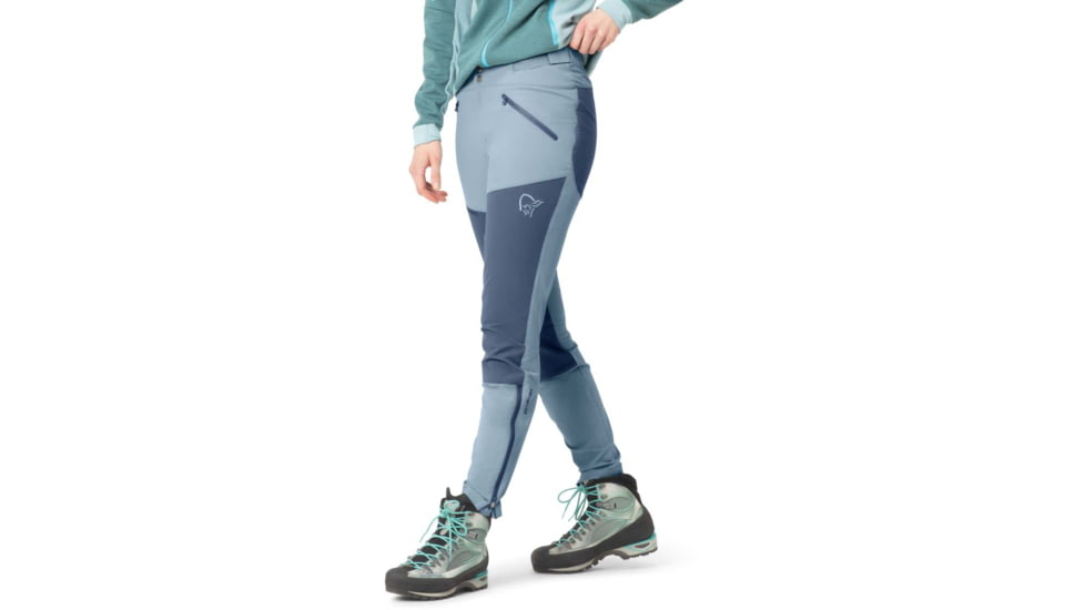 Norrona Falketind Rugged Slim Pants - Womens, Blue Fog, Small, 1802-22 6621 S