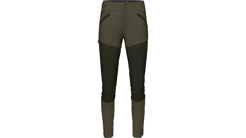 Norrona Falketind Rugged Slim Pants - Womens, Olive Night/Rosin, Small, 1802-22-3319-S