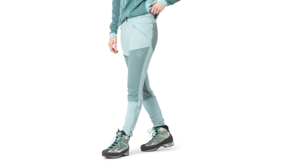 Norrona Falketind Rugged Slim Pants - Womens, Tourmaline, Medium, 7042698453693