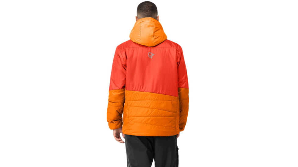 Norrona Falketind Thermo60 Hood - Mens, Arednalin/Orange Popsicle, Small, 7042698453365