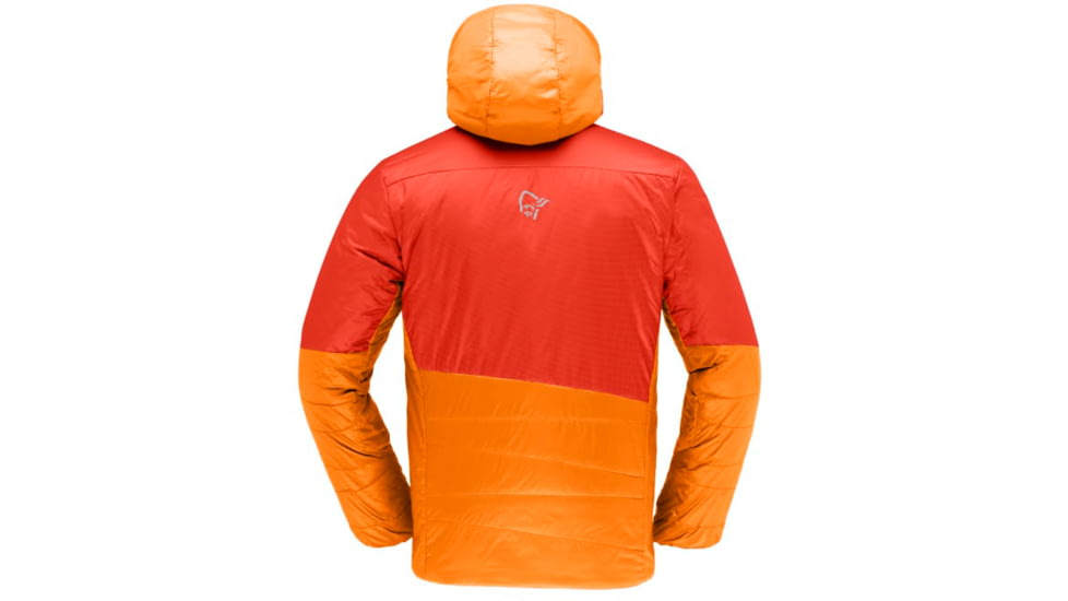 Norrona Falketind Thermo60 Hood - Mens, Arednalin/Orange Popsicle, Small, 7042698453365