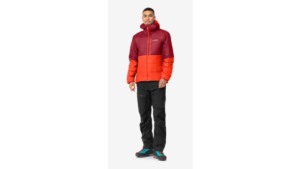 Norrona Falketind Thermo60 Hood - Mens, Arednalin/Rhubarb, Small, 1804-22-5646-S