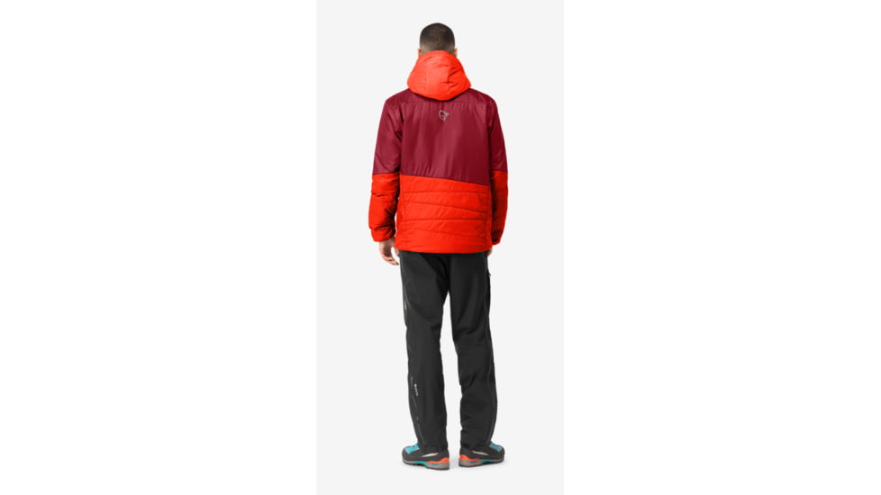 Norrona Falketind Thermo60 Hood - Mens, Arednalin/Rhubarb, Small, 1804-22-5646-S