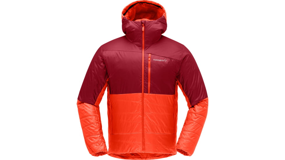Norrona Falketind Thermo60 Hood - Mens, Arednalin/Rhubarb, Small, 1804-22-5646-S