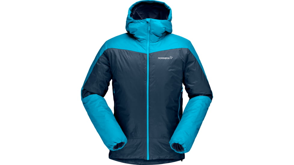 Norrona Falketind Thermo60 Hood - Mens, Hawaiian surf/Indigo Night, Medium, 1804-20-6609-M