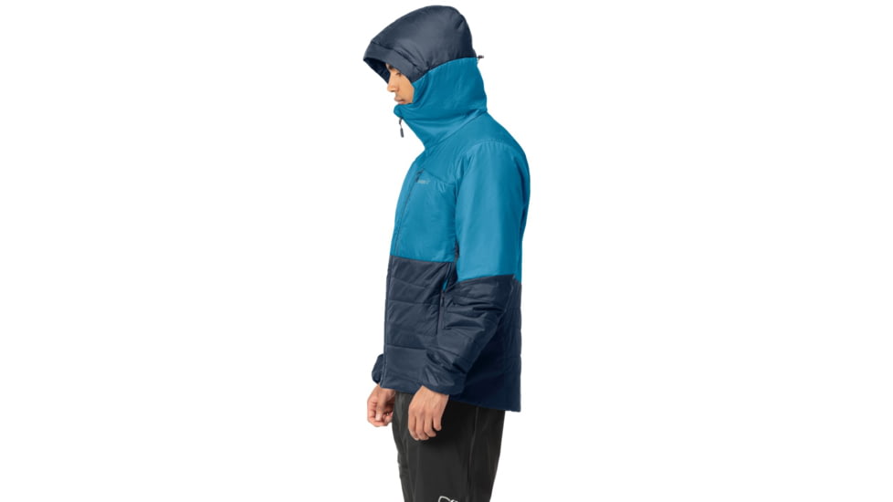 Norrona Falketind Thermo60 Hood - Mens, Hawaiian surf/Indigo Night, Large, 7042698453389