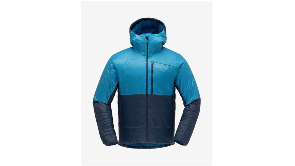 Norrona Falketind Thermo60 Hood - Mens, Hawaiian surf/Indigo Night, Large, 7042698453389