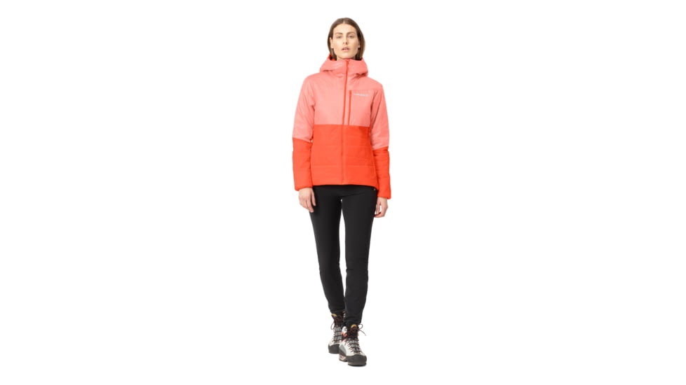 Norrona Falketind Thermo60 Hood - Womens, Orange Alert/Peach Amber, Large, 1857-22-5628-L