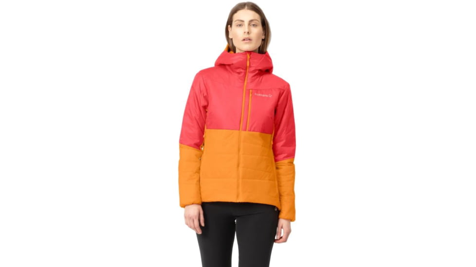 Norrona Falketind Thermo60 Hood - Womens, Orange Popsicle/Honeysuckle, Medium, 7042698454522