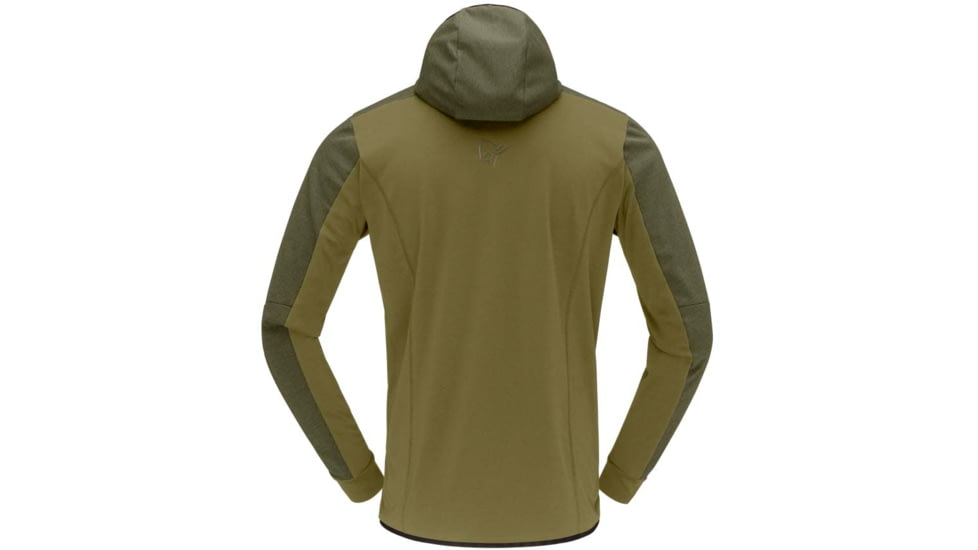 Norrona Falketind Warm Octa Hooded Jacket - Mens, Olive Night/Olive Drab, Small, 1815-22 3304 S