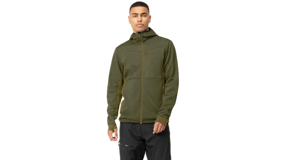 Norrona Falketind Warm Octa Hooded Jacket - Mens, Olive Night/Olive Drab, Small, 1815-22 3304 S