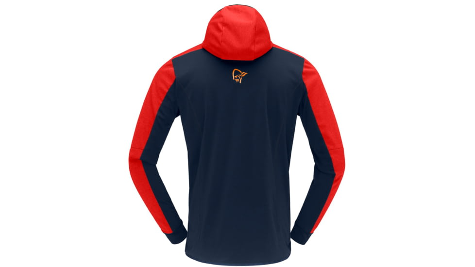 Norrona Falketind Warm2 Octa Hood - Mens, Arednalin/Indigo Night, Large, 7042698452320