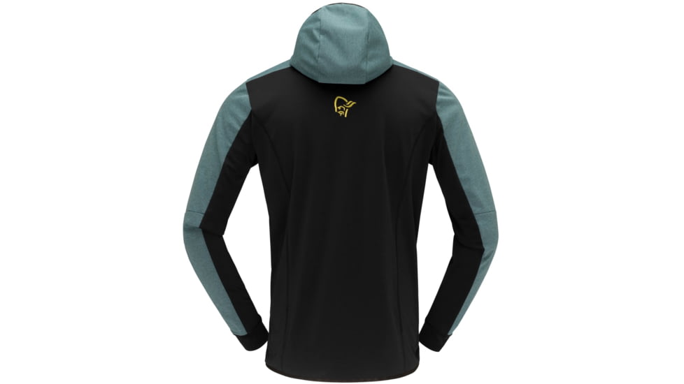 Norrona Falketind Warm2 Octa Hood - Mens, North Atlantic/Caviar, Medium, 7042698452382