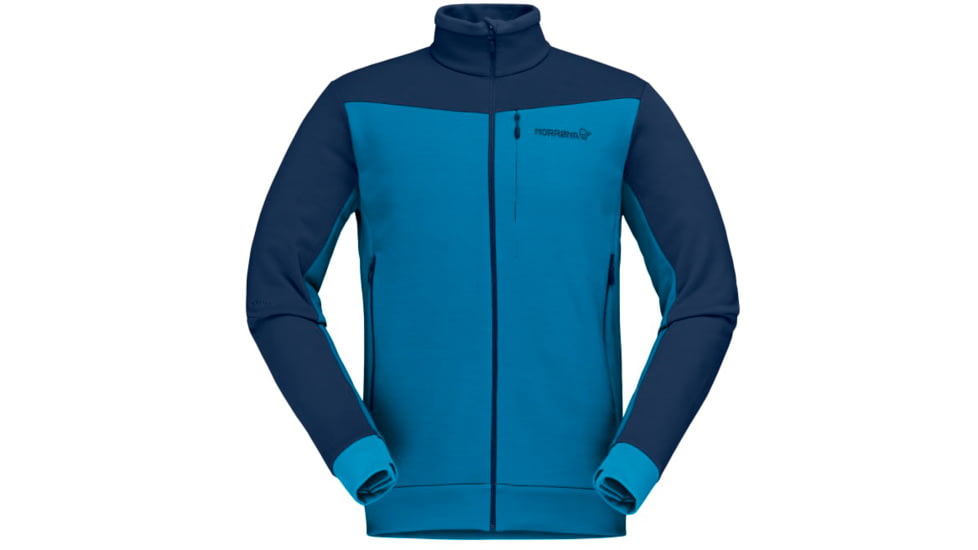 Norrona Falketind Warmwool2 Stretch Jacket - Mens, Hawaiian surf/Indigo Night, Small, 7042698457813