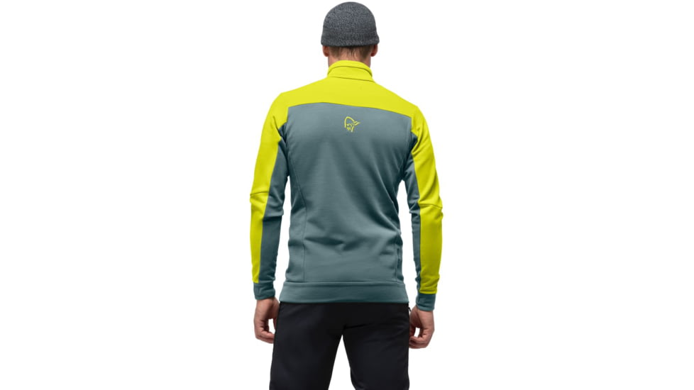 Norrona Falketind Warmwool2 Stretch Jacket - Mens, Sulphur Spring/North Atlantic, Small, 7042698457769