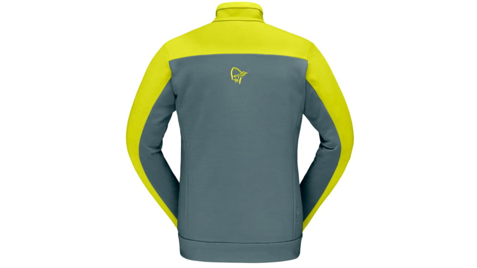 Norrona Falketind Warmwool2 Stretch Jacket - Mens, Sulphur Spring/North Atlantic, Small, 7042698457769