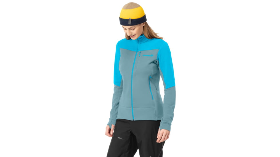 Norrona Falketind Warmwool2 Stretch Jacket - Womens, Aquarius/Tourmaline, Large, 7042698457844