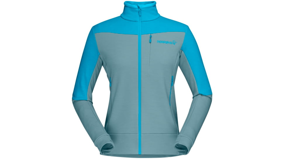 Norrona Falketind Warmwool2 Stretch Jacket - Womens, Aquarius/Tourmaline, Large, 7042698457844