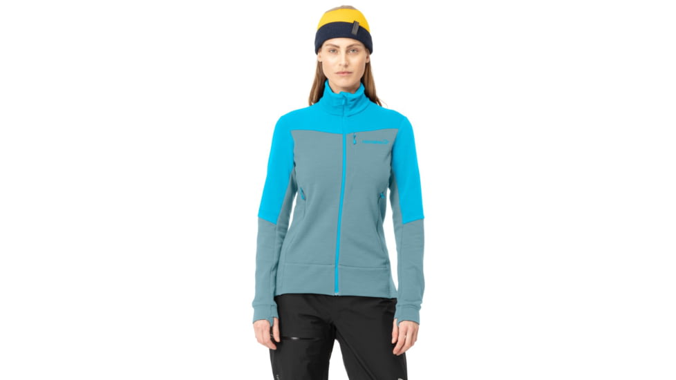 Norrona Falketind Warmwool2 Stretch Jacket - Womens, Aquarius/Tourmaline, Large, 7042698457844