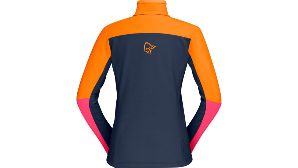 Norrona Falketind Warmwool2 Stretch Jacket - Womens, Orange Popsicle/Honeysuckle, Large, 1825-20-5543-L