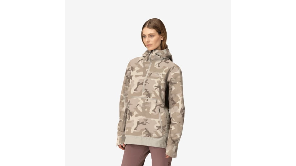 Norrona Femund Cotton Anorak - Womens, Beige Camo, Extra Small, 2634-24-4412-XS