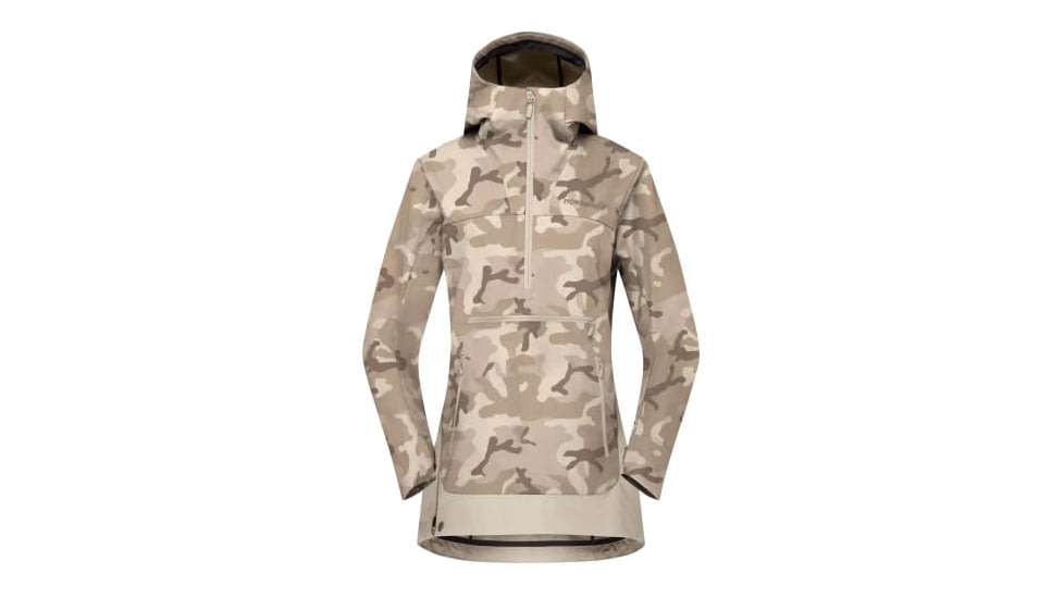 Norrona Femund Cotton Anorak - Womens, Beige Camo, Extra Small, 2634-24-4412-XS