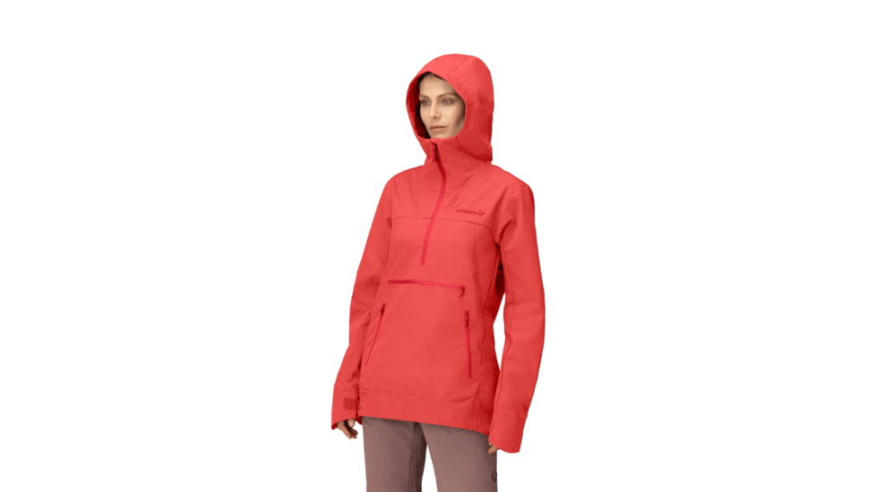 Norrona Femund Cotton Anorak - Womens, Paprika, Extra Small, 2634-24-1107-XS