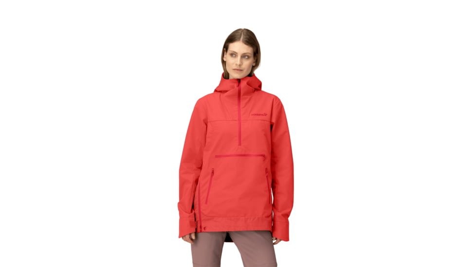 Norrona Femund Cotton Anorak - Womens, Paprika, Extra Small, 2634-24-1107-XS