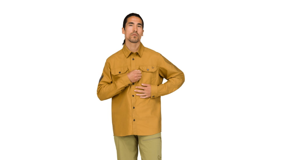 Norrona Femund Cotton Shirt - Mens, Camelflage, Extra Large, 2669-25-5625-XL