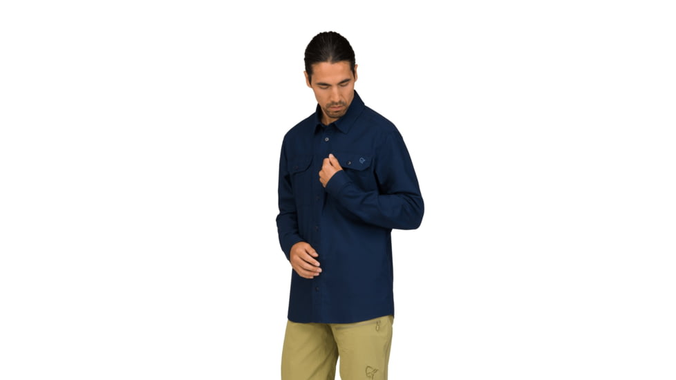 Norrona Femund Cotton Shirt - Mens, Navy Blazer, Large, 2669-25-2016-L