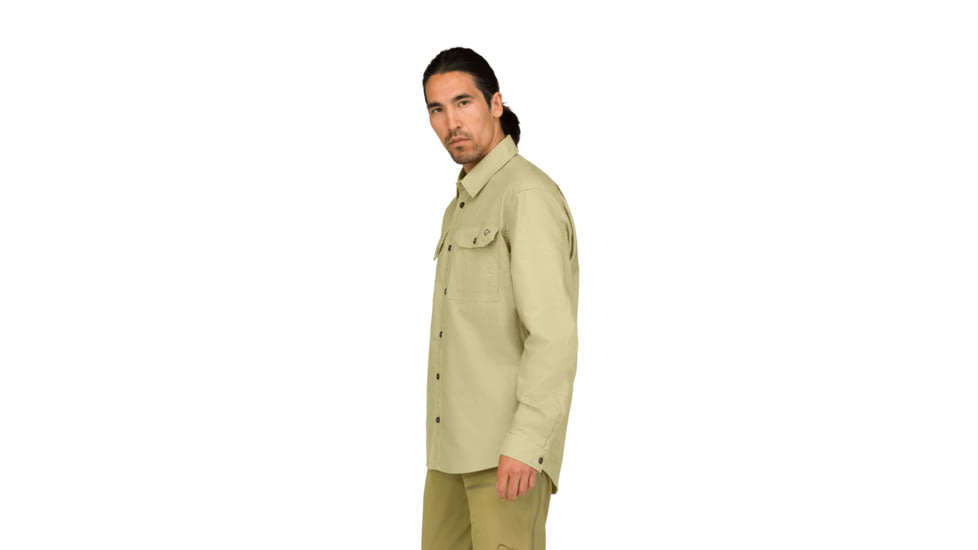 Norrona Femund Cotton Shirt - Mens, Sage Green, Small, 2669-25-3516-S