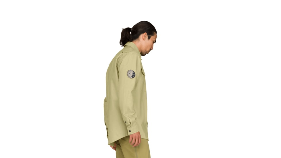 Norrona Femund Cotton Shirt - Mens, Sage Green, Small, 2669-25-3516-S