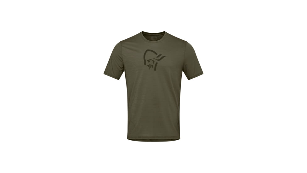 Norrona Femund Equaliser Merino T- Shirt - Mens, Olive Night, Large, 2649-24-3301-L