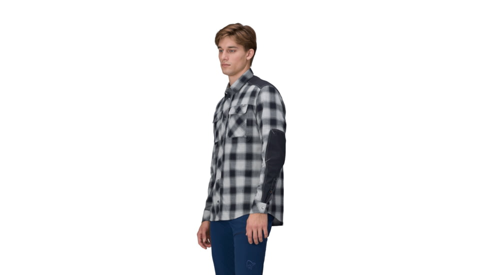 Norrona Femund Flannel Shirt - Mens, Drizzle, Small, 2640-24-2301-S