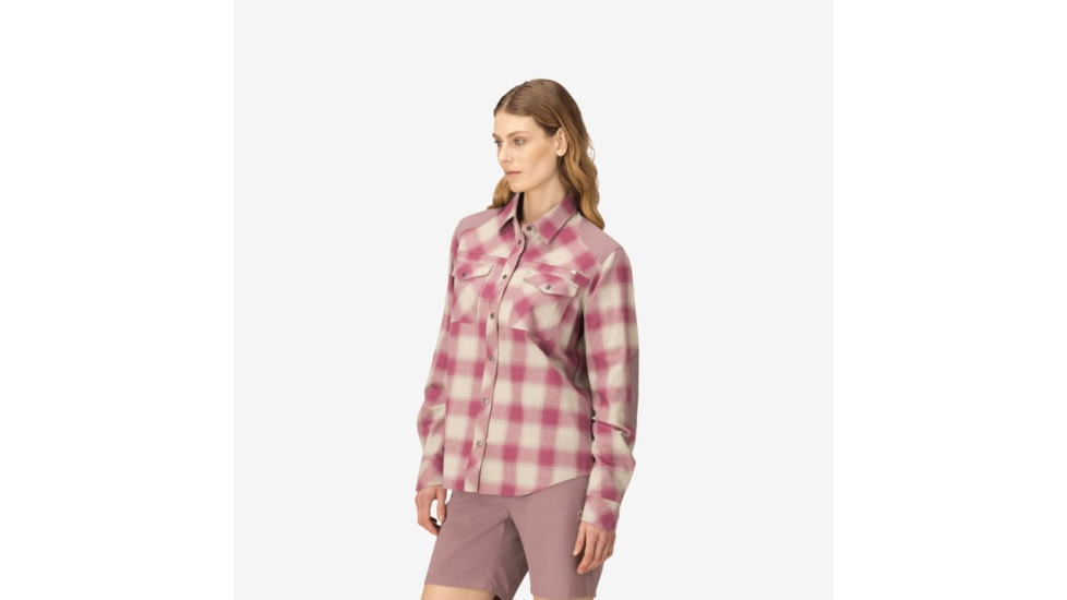 Norrona Femund Flannel Shirt - Womens, Grape Shake, Large, 2654-24-6749-L
