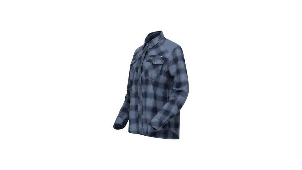 Norrona Femund Flannel Shirt - Womens, Navy Blazer, Small, 2654-24-2016-S