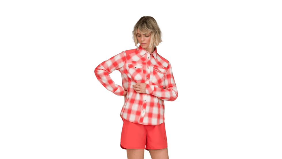 Norrona Femund Flannel Shirt - Womens, Paprika, Medium, 2654-24-1107-M