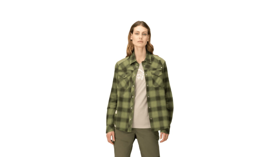 Norrona Femund Flannel Shirt - Womens, Rosin, Small, 2654-24-3001-S